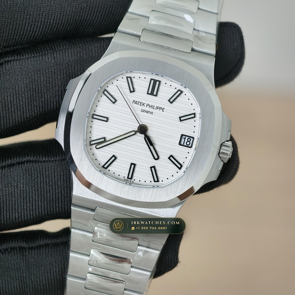Patek Philippe Nautilus Self-Winding Ref. 5711/1A-011 — Studio Gallery Plate II in 904L Stainless Steel Custom Architecture (114.6g Verified Mass, Patek Philippe Cal. 26-330 S C / Cal. 324 S C - 21K Gold Rotor)