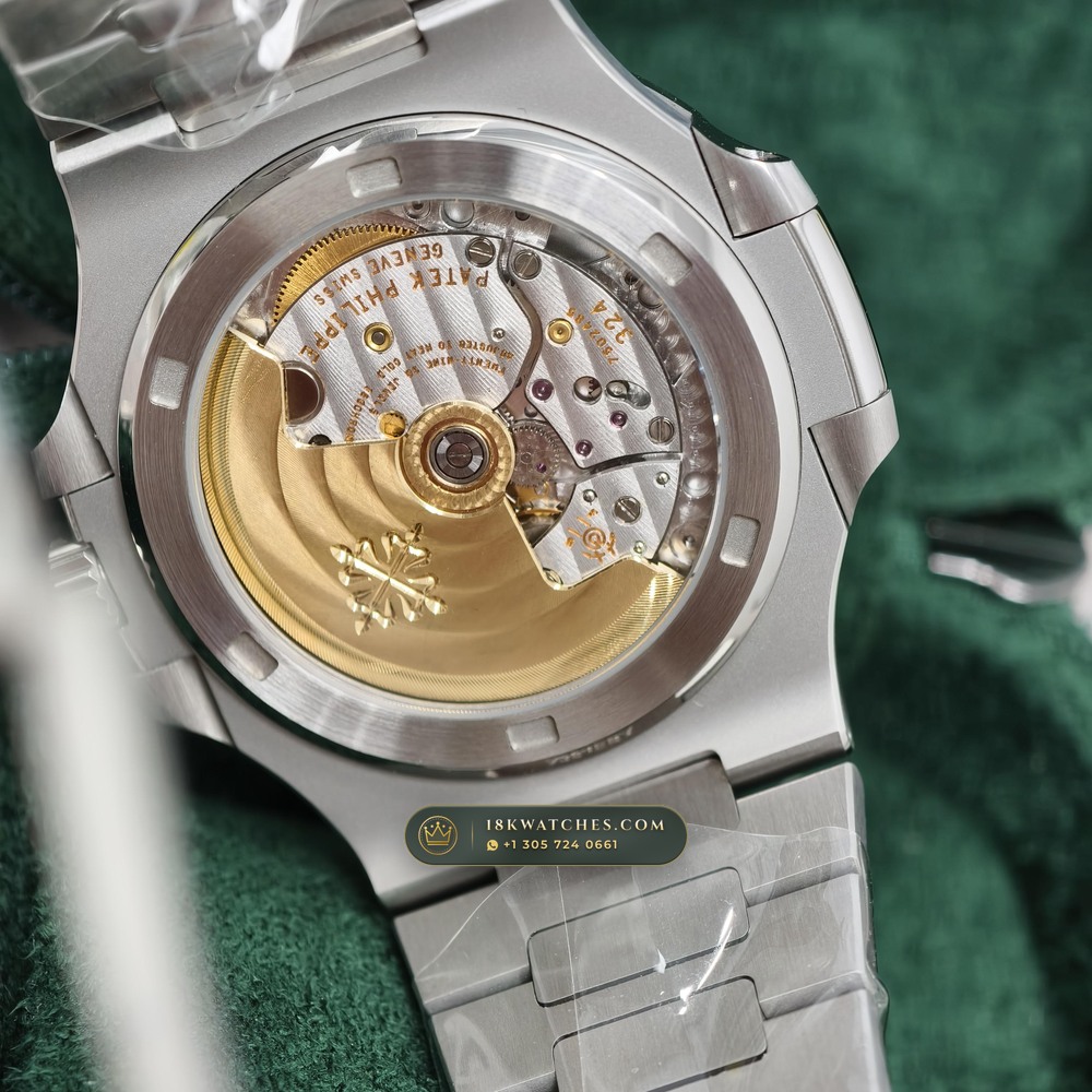 Patek Philippe Nautilus Self-Winding Ref. 5711/1A-011 — Studio Gallery Plate V in 904L Stainless Steel Custom Architecture (114.6g Verified Mass, Patek Philippe Cal. 26-330 S C / Cal. 324 S C - 21K Gold Rotor)