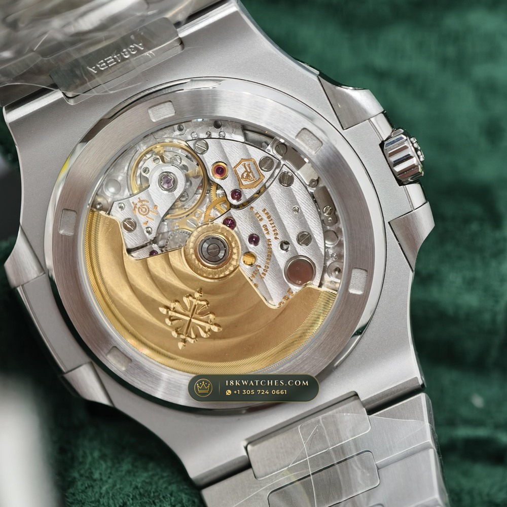 Patek Philippe Nautilus Self-Winding Ref. 5711/1A-011 — Studio Gallery Plate VI in 904L Stainless Steel Custom Architecture (114.6g Verified Mass, Patek Philippe Cal. 26-330 S C / Cal. 324 S C - 21K Gold Rotor)