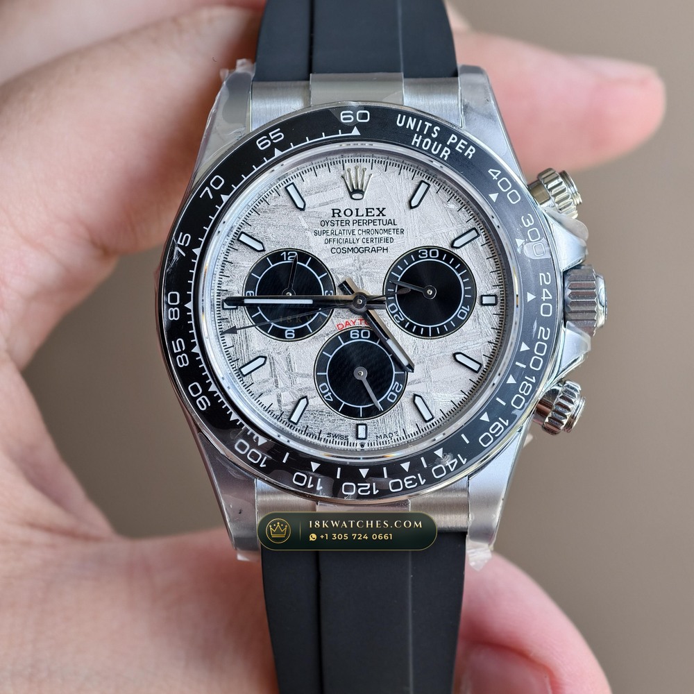 Rolex Cosmograph Daytona Gibeon Meteorite Dial 18K White Gold Ref. 126519LN