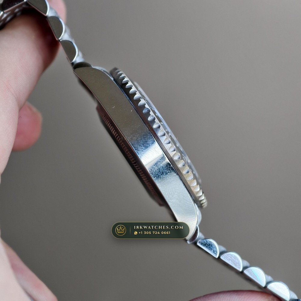 Rolex GMT-Master II Bruce Wayne Grey & Black Cerachrom Ref. 126710GRNR — Studio Gallery Plate IV in 904L Stainless Steel Custom Architecture (143.6g Verified Mass, Rolex Manufacture Cal. 3285 - 70h Power Reserve)