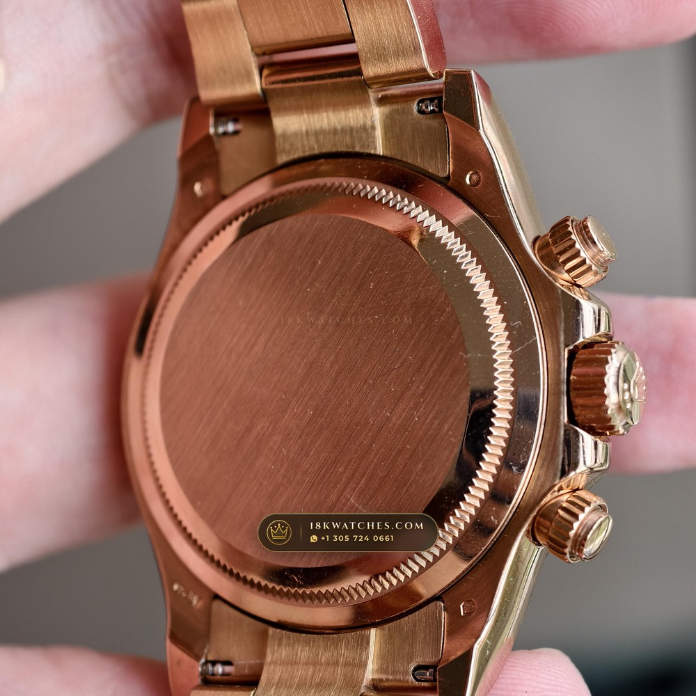Rolex Cosmograph Daytona 18K Everose Gold Ref. 116505 — Studio Gallery Plate VI in 18K Rose Gold Au750 (216.6g Verified Mass, Rolex Manufacture Cal. 4130 - 72h Power Reserve)