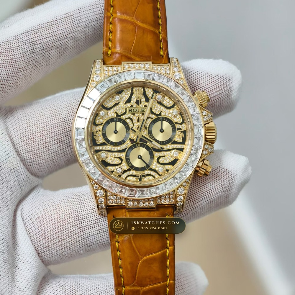 Rolex Cosmograph Daytona Baguette Diamond Edition 18K Yellow Gold Ref. 116588TBR