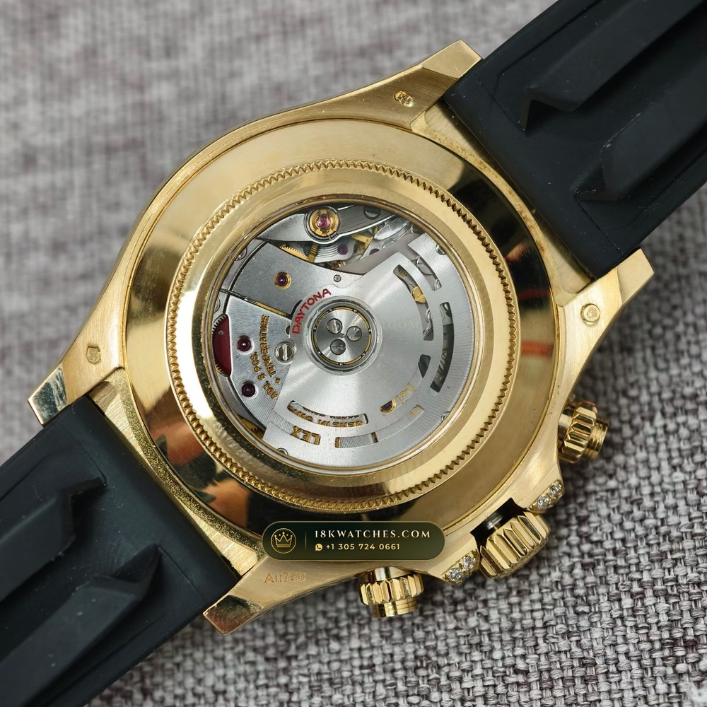Rolex Cosmograph Daytona Baguette Diamond Edition 18K Yellow Gold Ref. 116588TBR — Studio Gallery Plate VIII in 18K Yellow Gold Au750 (160.4g Verified Mass, Rolex Manufacture Cal. 4130 - 72h Power Reserve)