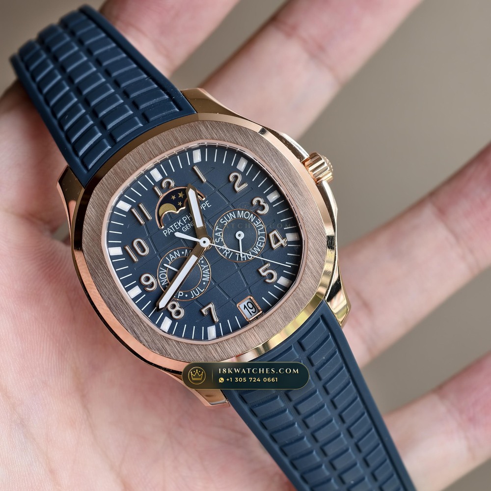 Patek Philippe Aquanaut Luce Annual Calendar 18K Rose Gold Ref. 5261R-001 — Studio Gallery Plate II in 18K Rose Gold Au750 (104.9g Verified Mass, Patek Philippe Cal. 26-330 S QA LU)