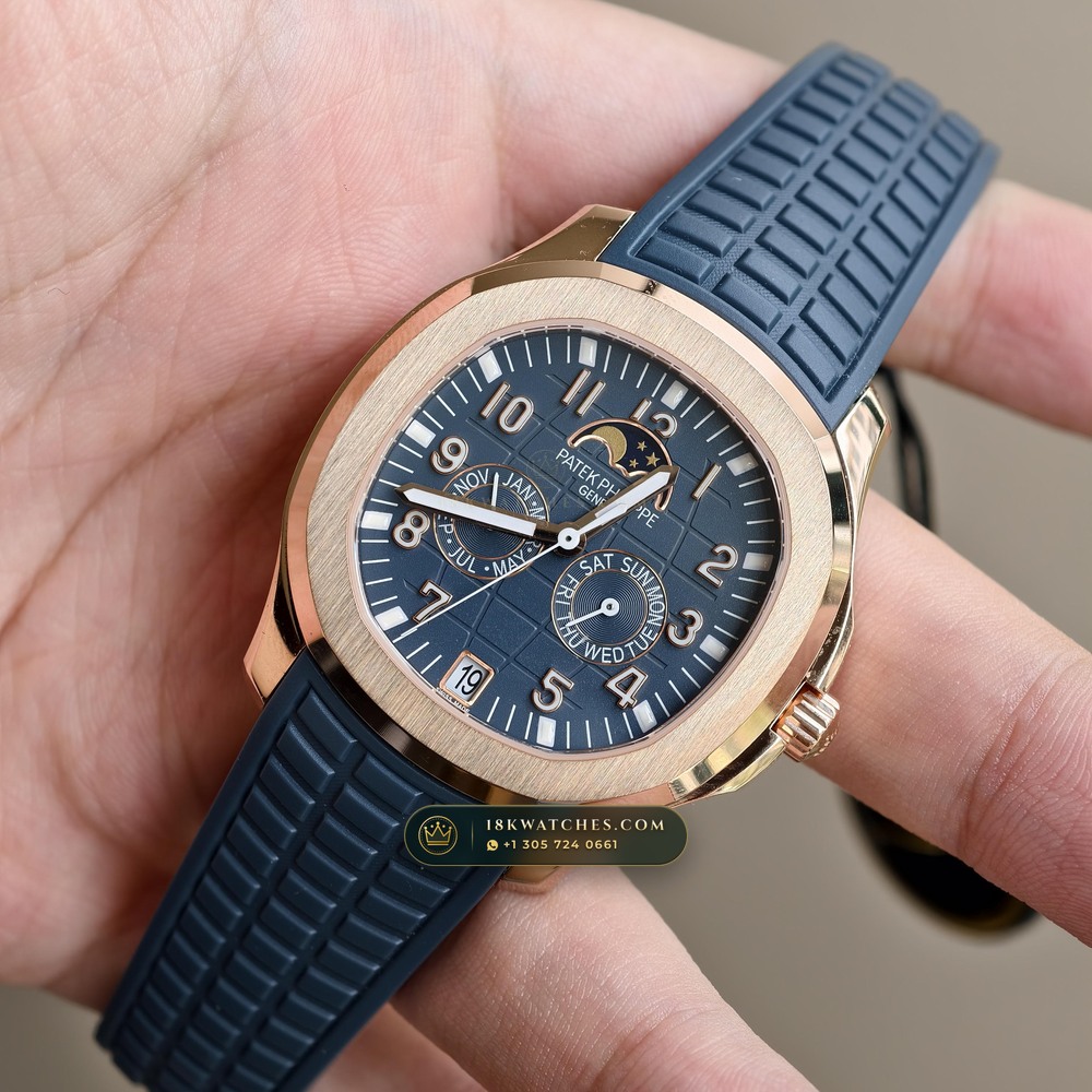 Patek Philippe Aquanaut Luce Annual Calendar 18K Rose Gold Ref. 5261R-001 — Studio Gallery Plate III in 18K Rose Gold Au750 (104.9g Verified Mass, Patek Philippe Cal. 26-330 S QA LU)