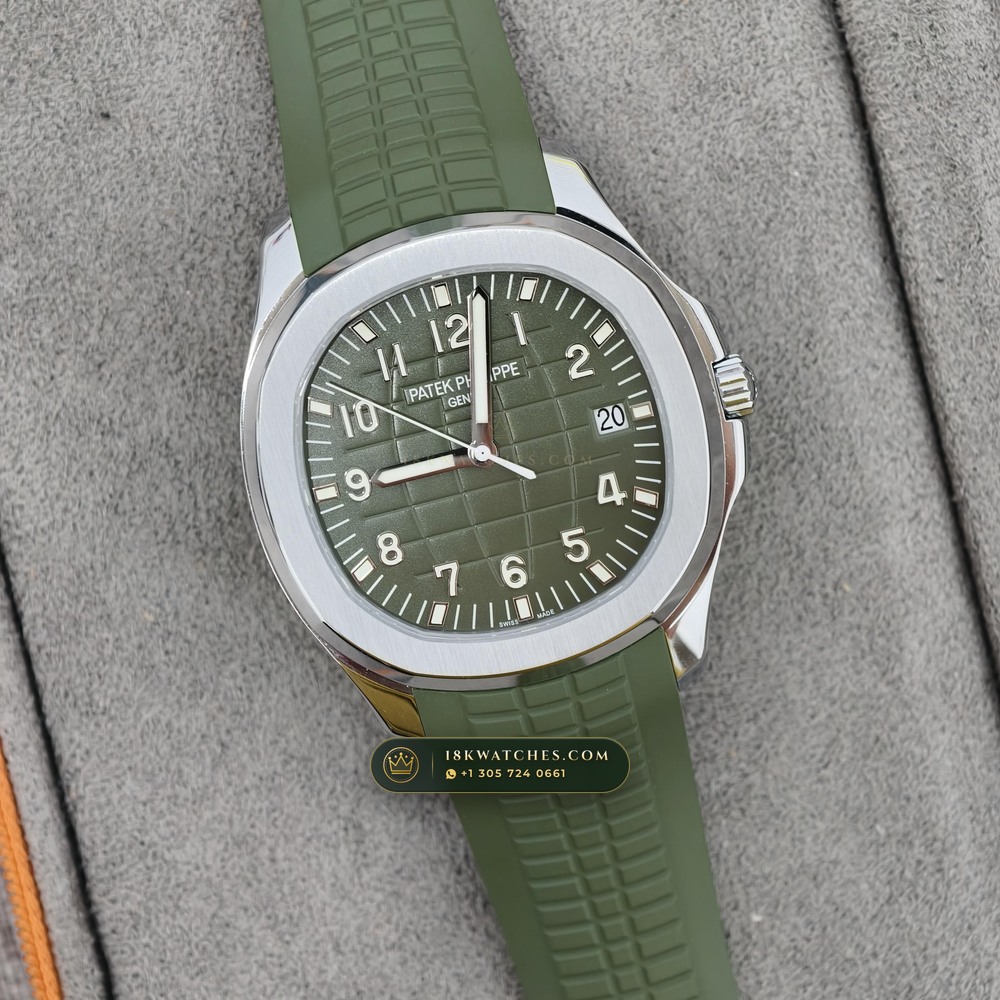 Patek Philippe Aquanaut Jumbo 42.2mm 18K White Gold Free-Sprung Calibre Ref. 5168G — Studio Gallery Plate IV in 18K White Gold Au750 (120.4g Verified Mass, Patek Philippe Cal. 324 S C - 21K Gold Rotor)