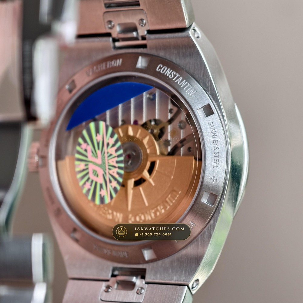 Vacheron Constantin Overseas Self-Winding 41mm Geneva Atelier Spec Ref. 4500V/110A-B128 — Studio Gallery Plate VI in 904L Stainless Steel Custom Architecture (152.2g Verified Mass, Vacheron Constantin Cal. 5100 - 22K Gold Maltese Rotor)