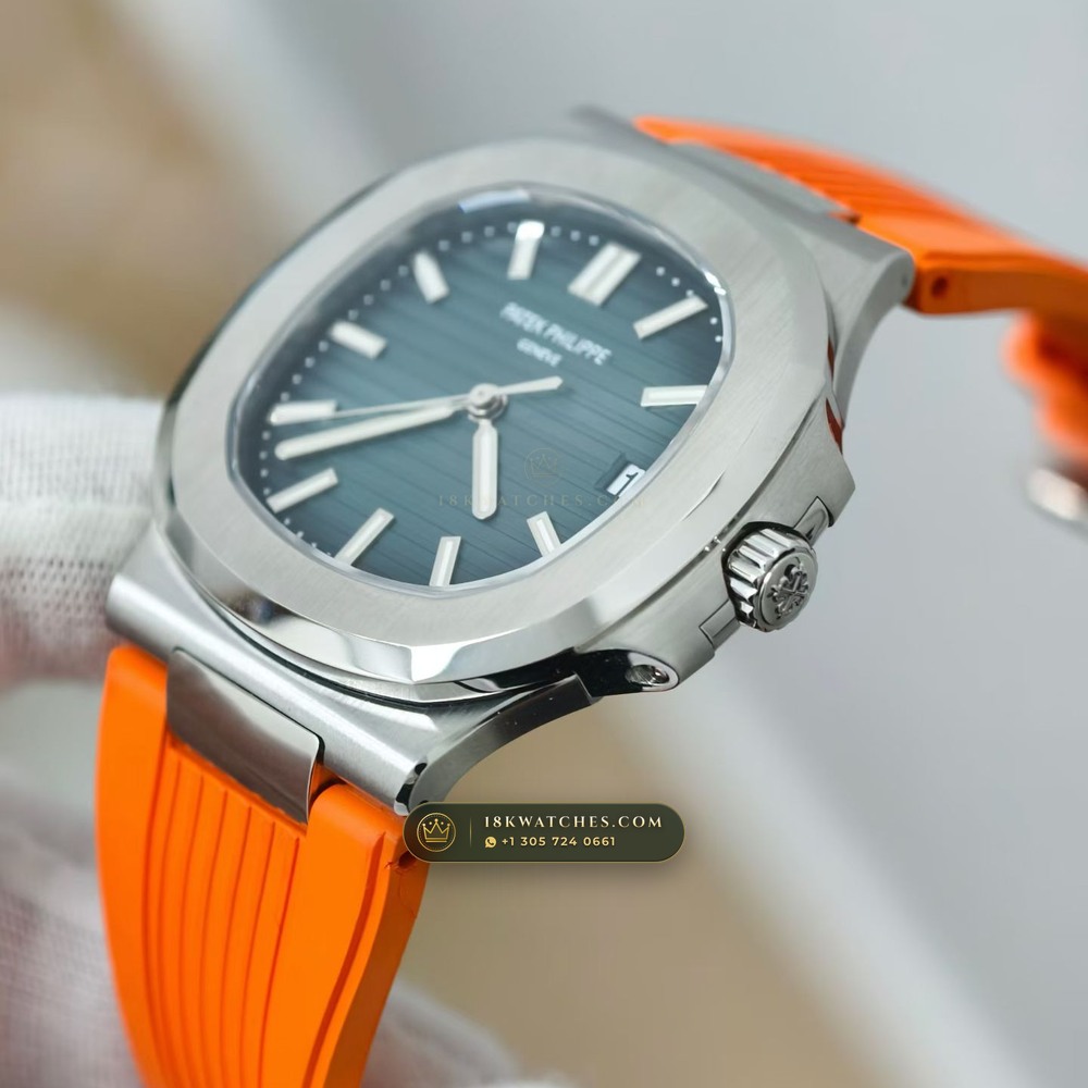 Patek Philippe Nautilus Self-Winding Custom SW Dial 22K Gold Rotor Ref. 5711/1A — Studio Gallery Plate IV in 904L Stainless Steel Custom Architecture (115.0g Verified Mass, Patek Philippe Cal. 26-330 S C / Cal. 324 S C - 21K Gold Rotor)