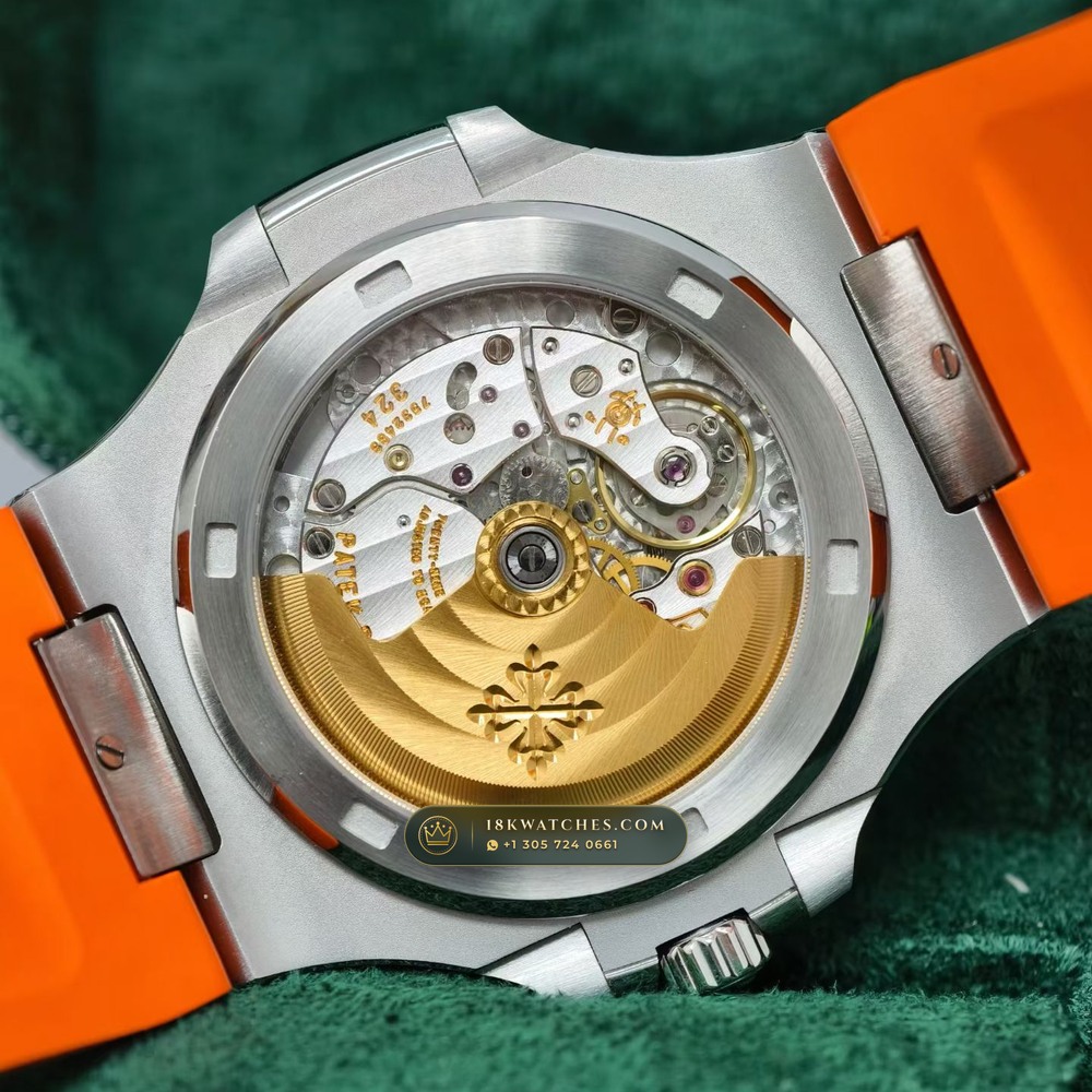 Patek Philippe Nautilus Self-Winding Custom SW Dial 22K Gold Rotor Ref. 5711/1A — Studio Gallery Plate VI in 904L Stainless Steel Custom Architecture (115.0g Verified Mass, Patek Philippe Cal. 26-330 S C / Cal. 324 S C - 21K Gold Rotor)