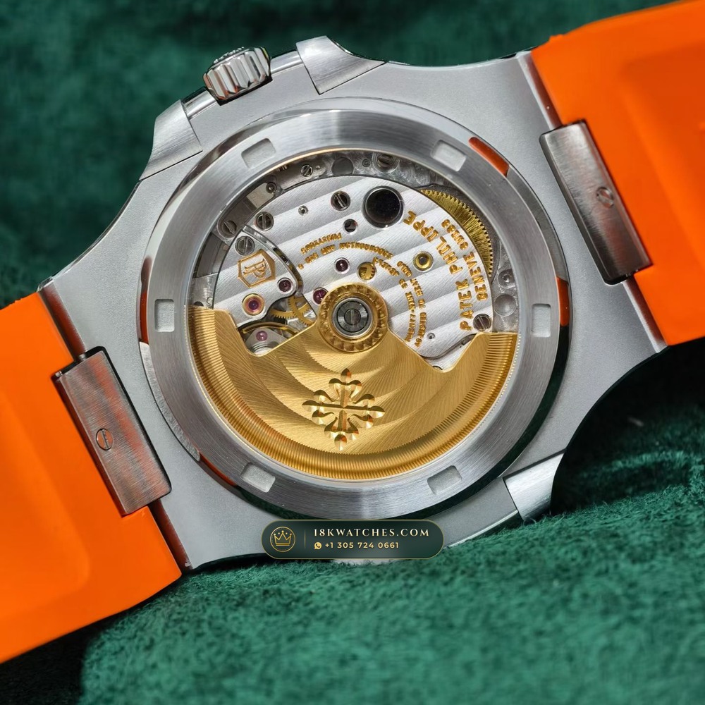 Patek Philippe Nautilus Self-Winding Custom SW Dial 22K Gold Rotor Ref. 5711/1A — Studio Gallery Plate VII in 904L Stainless Steel Custom Architecture (115.0g Verified Mass, Patek Philippe Cal. 26-330 S C / Cal. 324 S C - 21K Gold Rotor)