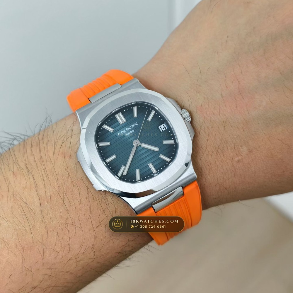 Patek Philippe Nautilus Self-Winding Custom SW Dial 22K Gold Rotor Ref. 5711/1A — Studio Gallery Plate IX in 904L Stainless Steel Custom Architecture (115.0g Verified Mass, Patek Philippe Cal. 26-330 S C / Cal. 324 S C - 21K Gold Rotor)