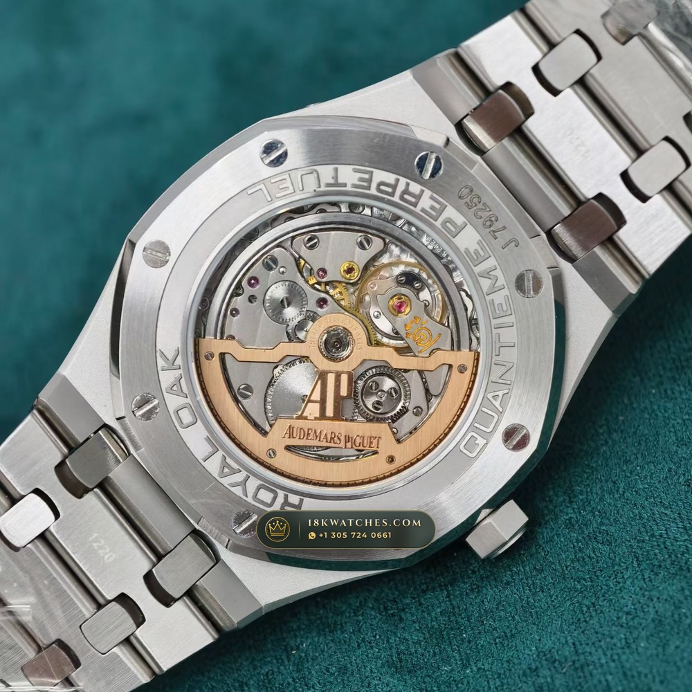 Audemars Piguet Royal Oak Perpetual Calendar 41mm Ref. 26574ST.OO.1220ST.02 — Studio Gallery Plate V in 904L Stainless Steel Custom Architecture (161.5g Verified Mass, Audemars Piguet Cal. 5134 Ultra-Thin Perpetual)