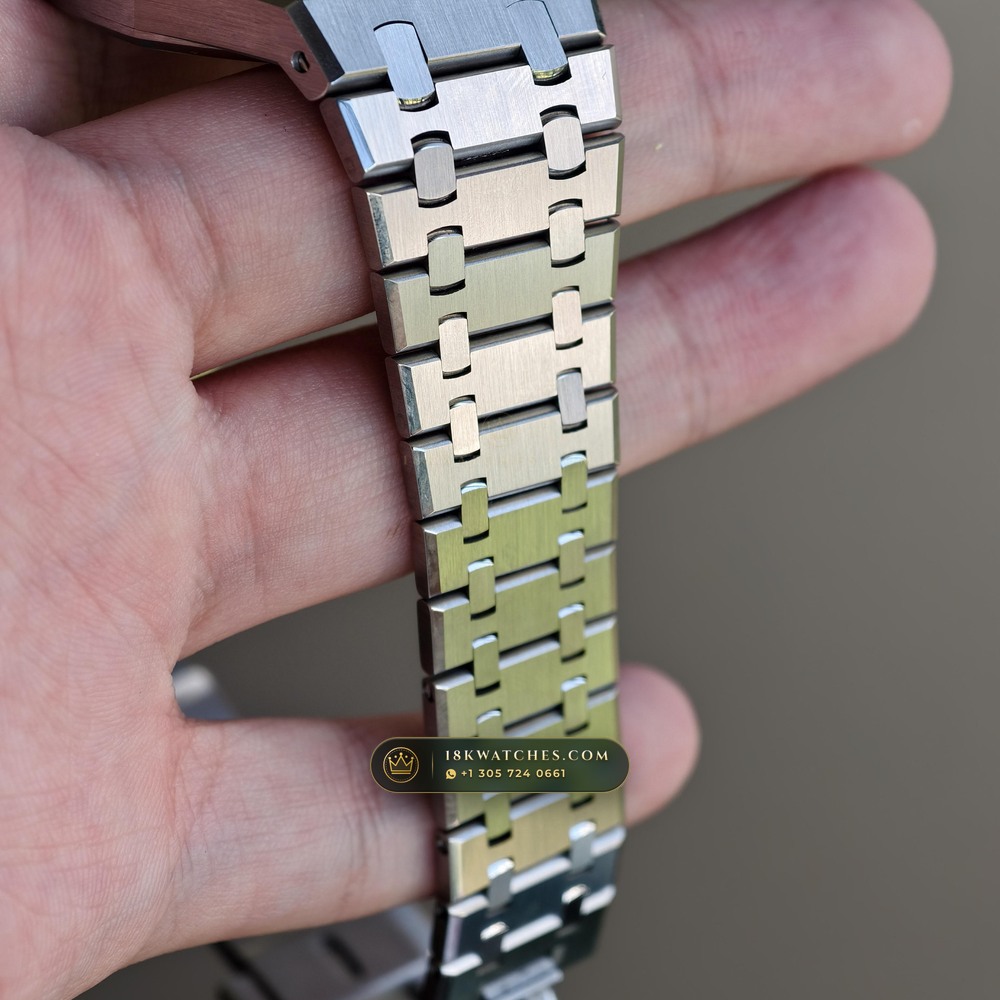 Audemars Piguet Royal Oak Selfwinding 41mm Custom SW Dial Deep Crystal Optics Ref. 15510ST — Studio Gallery Plate IX in 904L Stainless Steel Custom Architecture (166.9g Verified Mass, Audemars Piguet Cal. 4302 - 70h Power Reserve)