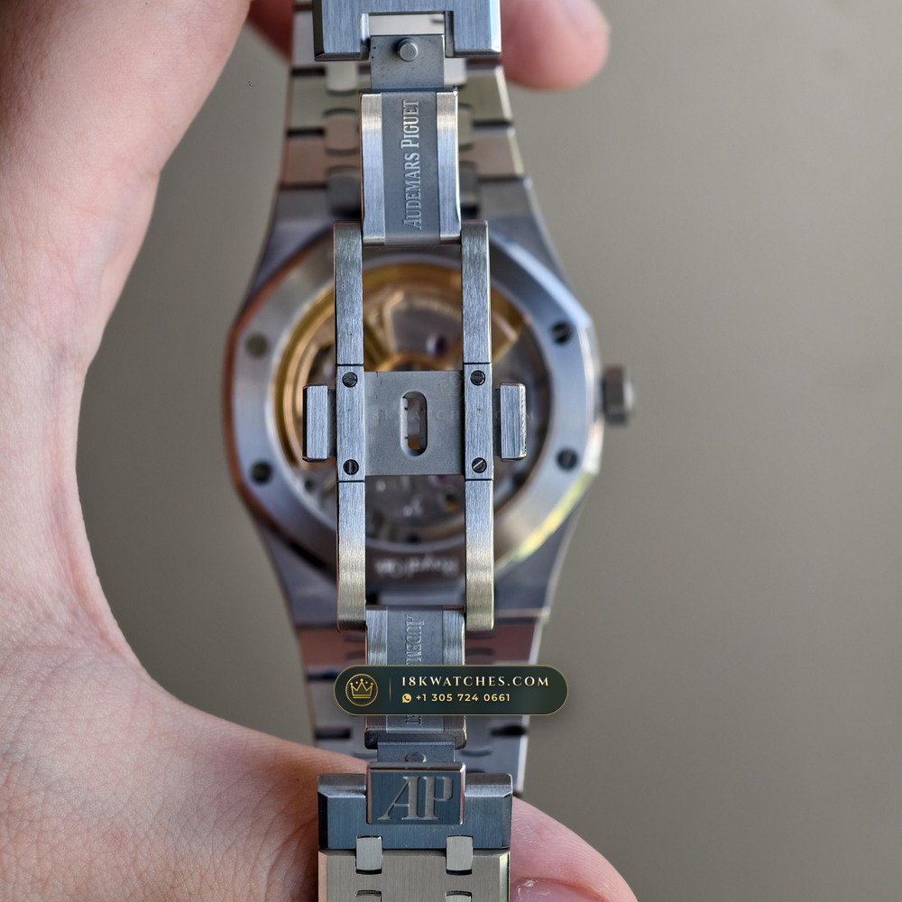 Audemars Piguet Royal Oak Selfwinding 41mm Custom SW Dial Deep Crystal Optics Ref. 15510ST — Studio Gallery Plate X in 904L Stainless Steel Custom Architecture (166.9g Verified Mass, Audemars Piguet Cal. 4302 - 70h Power Reserve)