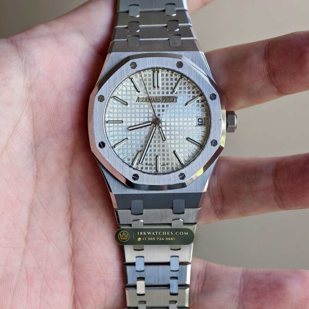 Audemars Piguet Royal Oak Selfwinding 41mm Custom SW Dial Deep Crystal Optics Ref. 15510ST