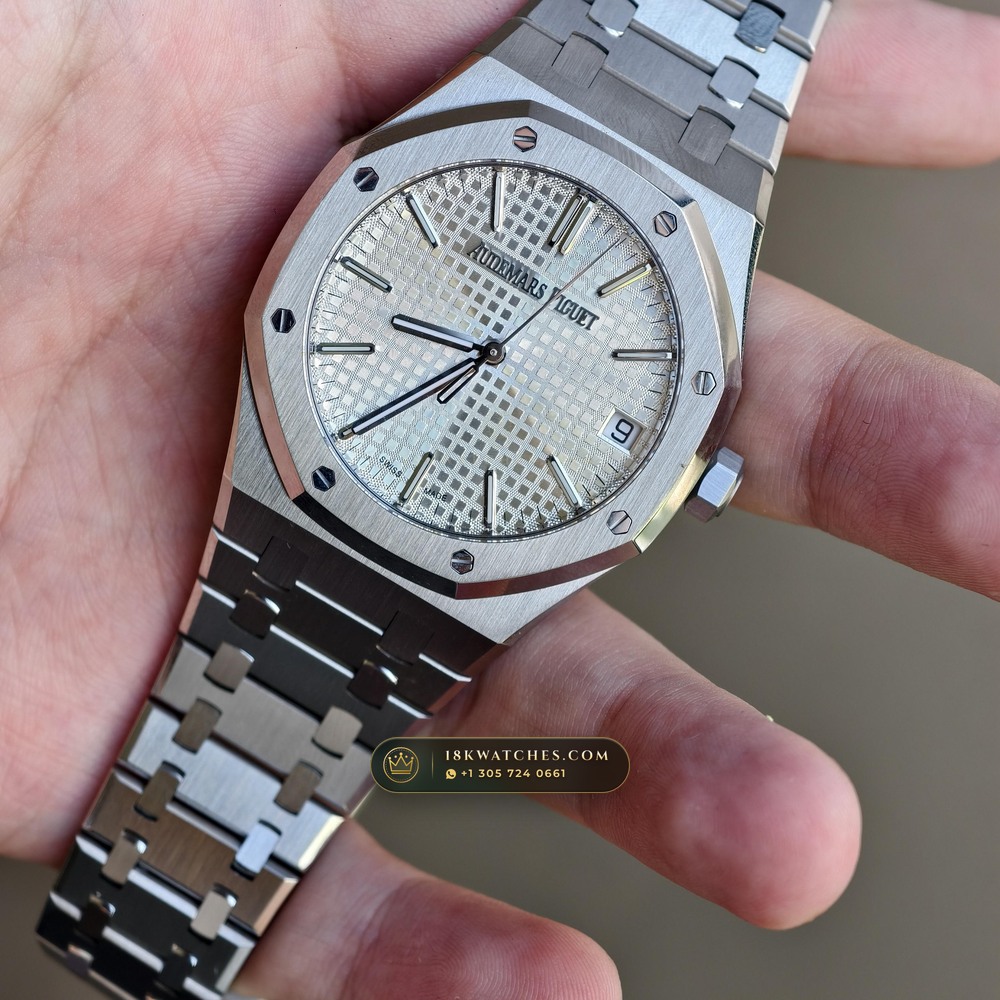 Audemars Piguet Royal Oak Selfwinding 41mm Custom SW Dial Deep Crystal Optics Ref. 15510ST — Studio Gallery Plate II in 904L Stainless Steel Custom Architecture (166.9g Verified Mass, Audemars Piguet Cal. 4302 - 70h Power Reserve)