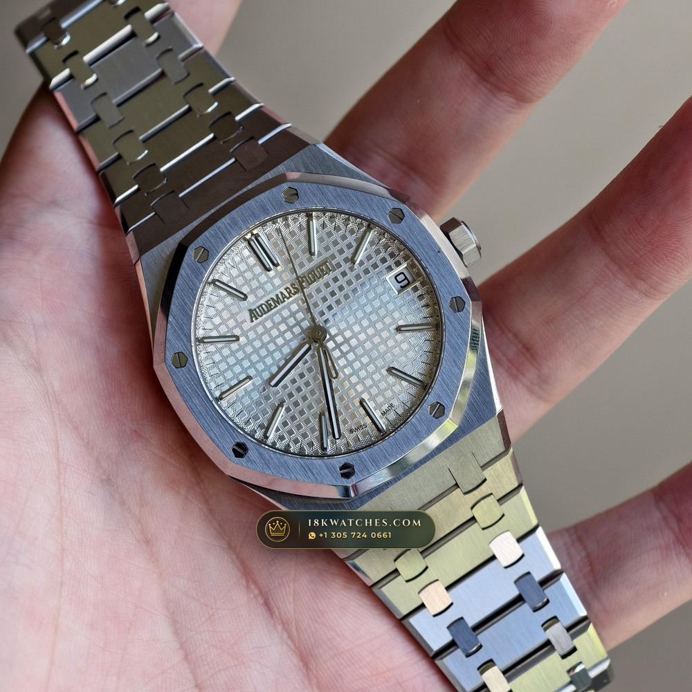 Audemars Piguet Royal Oak Selfwinding 41mm Custom SW Dial Deep Crystal Optics Ref. 15510ST — Studio Gallery Plate III in 904L Stainless Steel Custom Architecture (166.9g Verified Mass, Audemars Piguet Cal. 4302 - 70h Power Reserve)