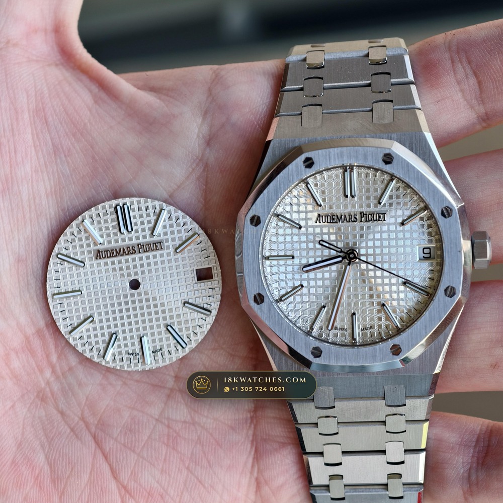 Audemars Piguet Royal Oak Selfwinding 41mm Custom SW Dial Deep Crystal Optics Ref. 15510ST — Studio Gallery Plate IV in 904L Stainless Steel Custom Architecture (166.9g Verified Mass, Audemars Piguet Cal. 4302 - 70h Power Reserve)