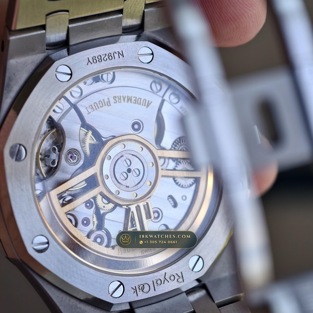 Audemars Piguet Royal Oak Selfwinding 41mm Custom SW Dial Deep Crystal Optics Ref. 15510ST — Studio Gallery Plate VII in 904L Stainless Steel Custom Architecture (166.9g Verified Mass, Audemars Piguet Cal. 4302 - 70h Power Reserve)