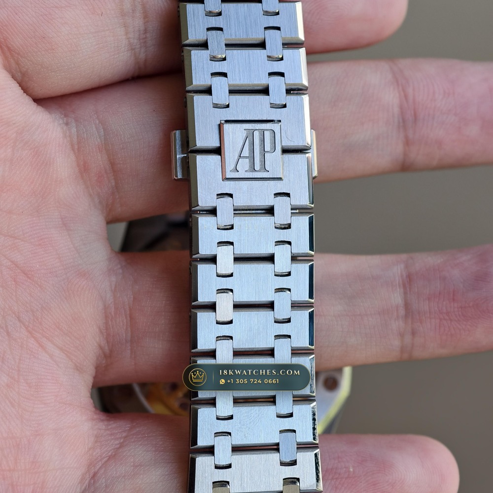 Audemars Piguet Royal Oak Selfwinding 41mm Custom SW Dial Deep Crystal Optics Ref. 15510ST — Studio Gallery Plate VIII in 904L Stainless Steel Custom Architecture (166.9g Verified Mass, Audemars Piguet Cal. 4302 - 70h Power Reserve)
