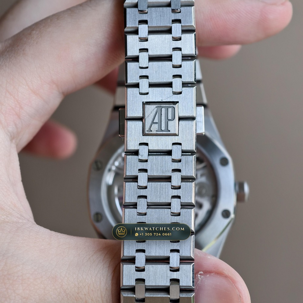 Audemars Piguet Royal Oak Selfwinding Flying Tourbillon 41mm Architectural Skeletonized Openworked Dial Ref. 26735ST.OO.1320ST.02 — Studio Gallery Plate VIII in 904L Stainless Steel Custom Architecture (159.4g Verified Mass, Audemars Piguet Cal. 2950 Flying Tourbillon)