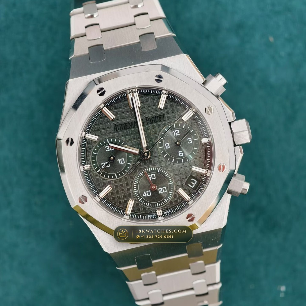 Audemars Piguet Royal Oak Selfwinding Chronograph 41mm Ref. 26240ST.OO.1320ST.08 — Studio Gallery Plate II in 904L Stainless Steel Custom Architecture (180.5g Verified Mass, Audemars Piguet Cal. 4401 Flyback Chronograph)