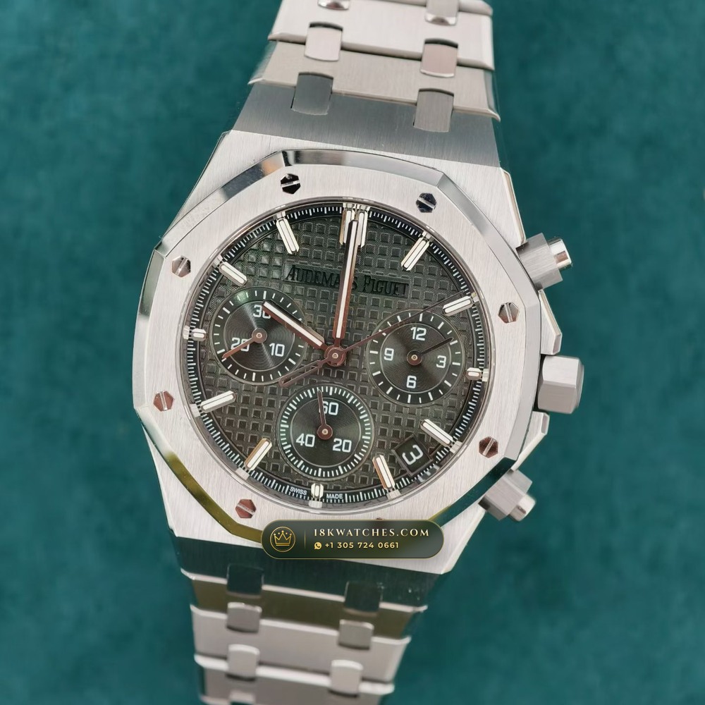 Audemars Piguet Royal Oak Selfwinding Chronograph 41mm Ref. 26240ST.OO.1320ST.08 — Studio Gallery Plate III in 904L Stainless Steel Custom Architecture (180.5g Verified Mass, Audemars Piguet Cal. 4401 Flyback Chronograph)