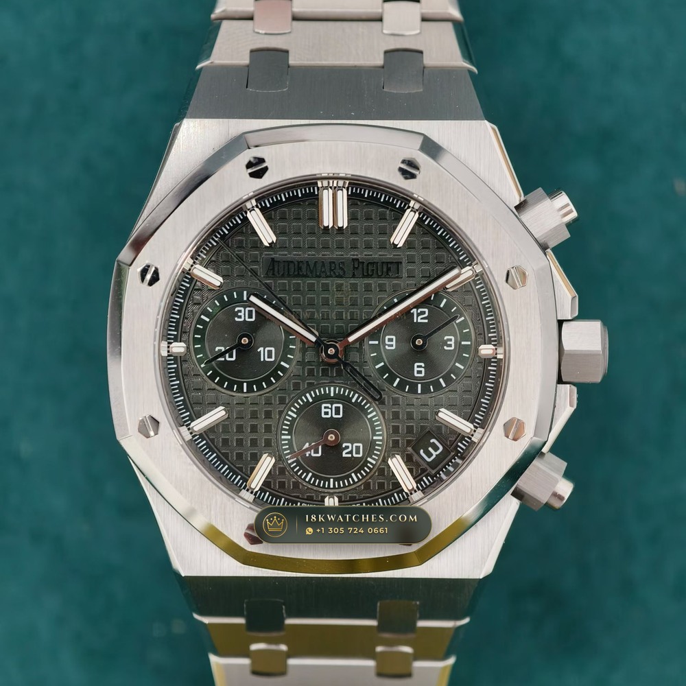 Audemars Piguet Royal Oak Selfwinding Chronograph 41mm Ref. 26240ST.OO.1320ST.08 — Studio Gallery Plate IV in 904L Stainless Steel Custom Architecture (180.5g Verified Mass, Audemars Piguet Cal. 4401 Flyback Chronograph)