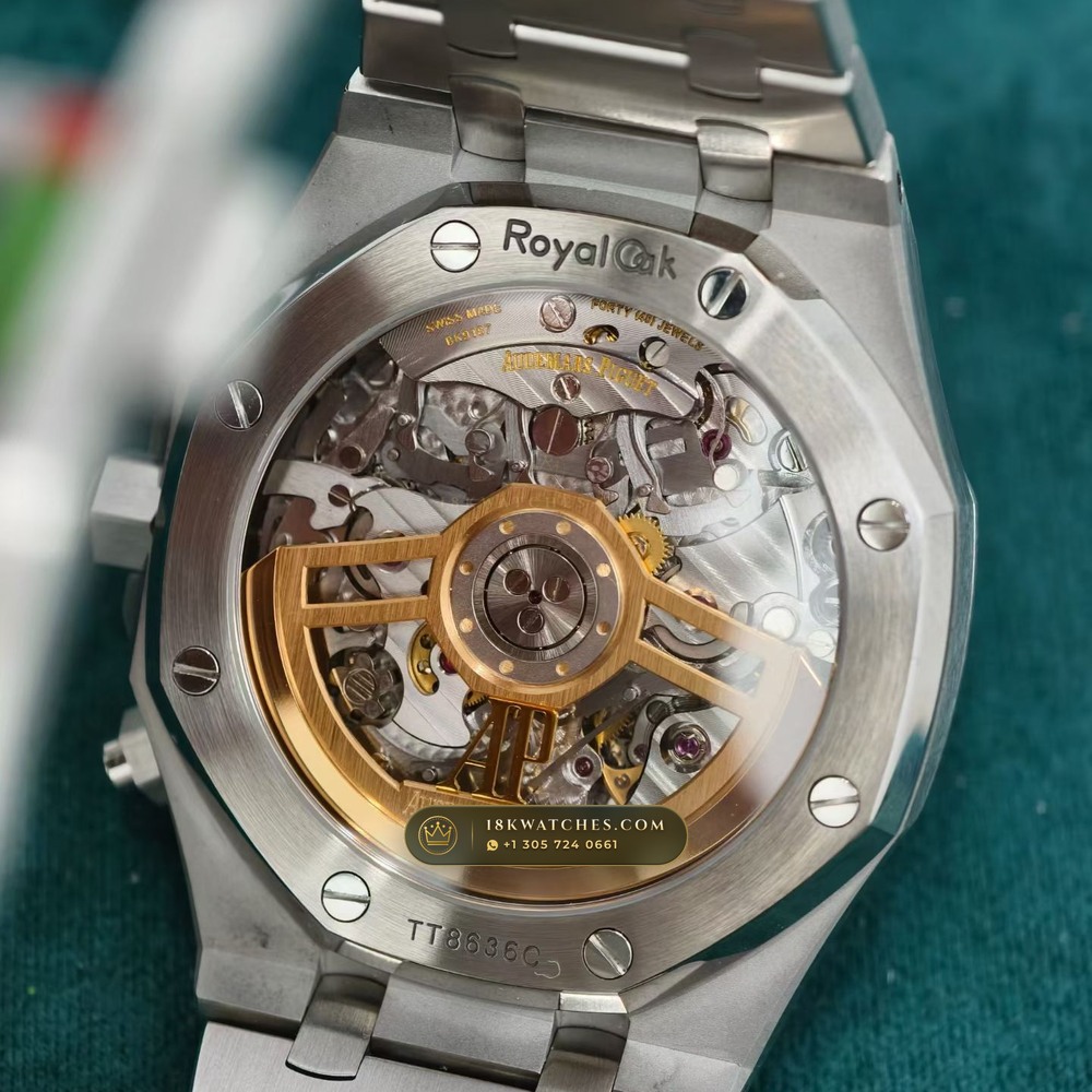 Audemars Piguet Royal Oak Selfwinding Chronograph 41mm Ref. 26240ST.OO.1320ST.08 — Studio Gallery Plate VI in 904L Stainless Steel Custom Architecture (180.5g Verified Mass, Audemars Piguet Cal. 4401 Flyback Chronograph)