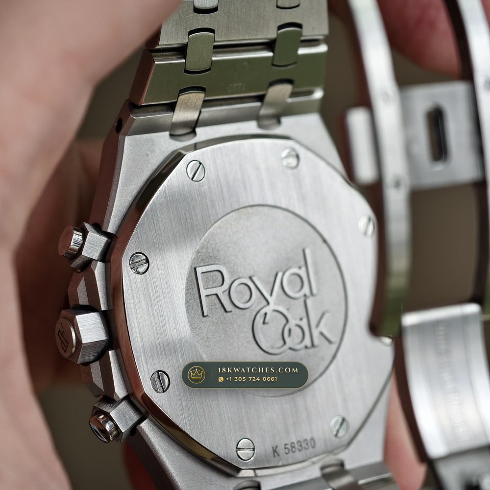 Audemars Piguet Royal Oak Selfwinding Chronograph 41mm Ref. 26331ST.OO.1220ST.02 — Studio Gallery Plate VI in 904L Stainless Steel Custom Architecture (180.5g Verified Mass, Audemars Piguet Cal. 2385 Column-Wheel Chronograph)