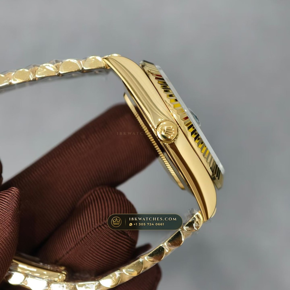 Rolex Day-Date 40 18K Yellow Gold Ref. 228238 — Studio Gallery Plate IV in 18K Yellow Gold Au750 (210.2g Verified Mass, Rolex Manufacture Cal. 3255 - 70h Power Reserve)