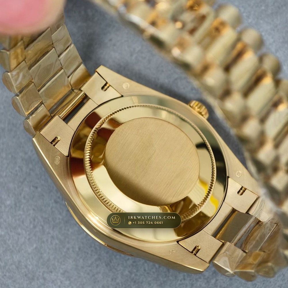 Rolex Day-Date 40 18K Yellow Gold Ref. 228238 — Studio Gallery Plate V in 18K Yellow Gold Au750 (210.2g Verified Mass, Rolex Manufacture Cal. 3255 - 70h Power Reserve)