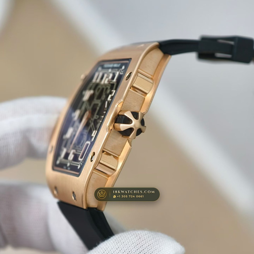 Richard Mille RM 67-01 Automatic Extra-Flat 18K Rose Gold — Studio Gallery Plate VI in 18K Rose Gold Au750 (73.4g Verified Mass, Richard Mille Cal. CRMA6 - Platinum Rotor)