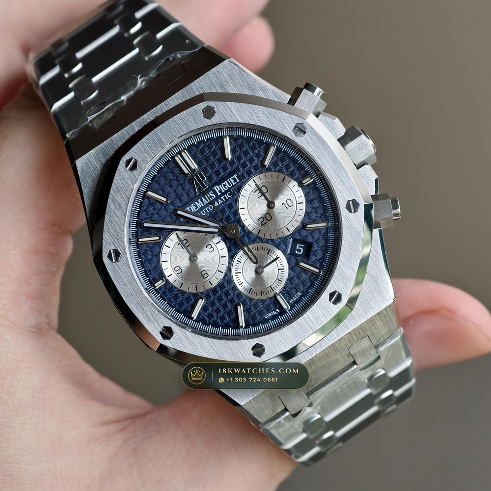 Audemars Piguet Royal Oak Selfwinding Chronograph 41mm Ref. 26331ST.OO.1220ST.01 — Studio Gallery Plate II in 904L Stainless Steel Custom Architecture (180.3g Verified Mass, Audemars Piguet Cal. 2385 Column-Wheel Chronograph)