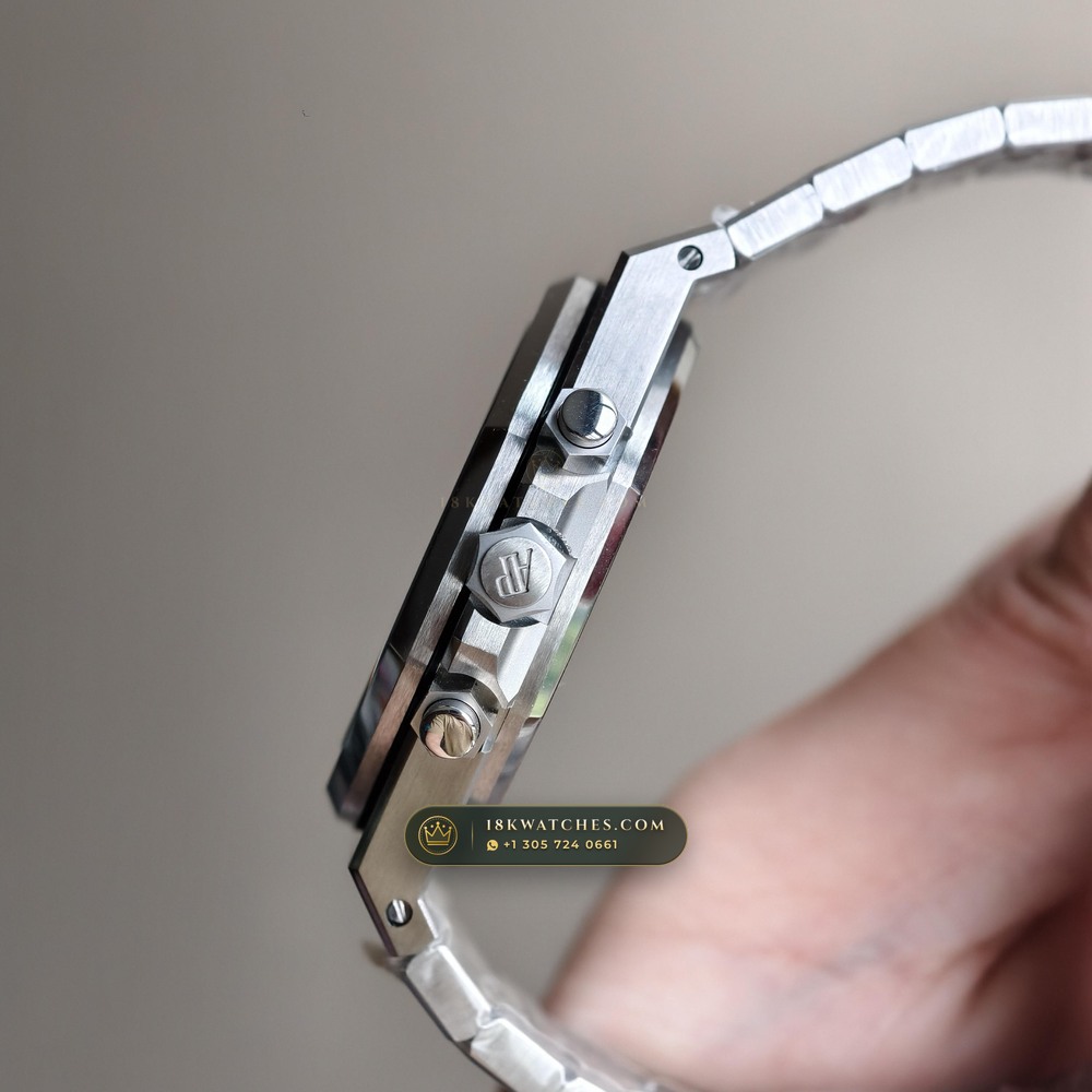 Audemars Piguet Royal Oak Selfwinding Chronograph 41mm Ref. 26331ST.OO.1220ST.01 — Studio Gallery Plate V in 904L Stainless Steel Custom Architecture (180.3g Verified Mass, Audemars Piguet Cal. 2385 Column-Wheel Chronograph)