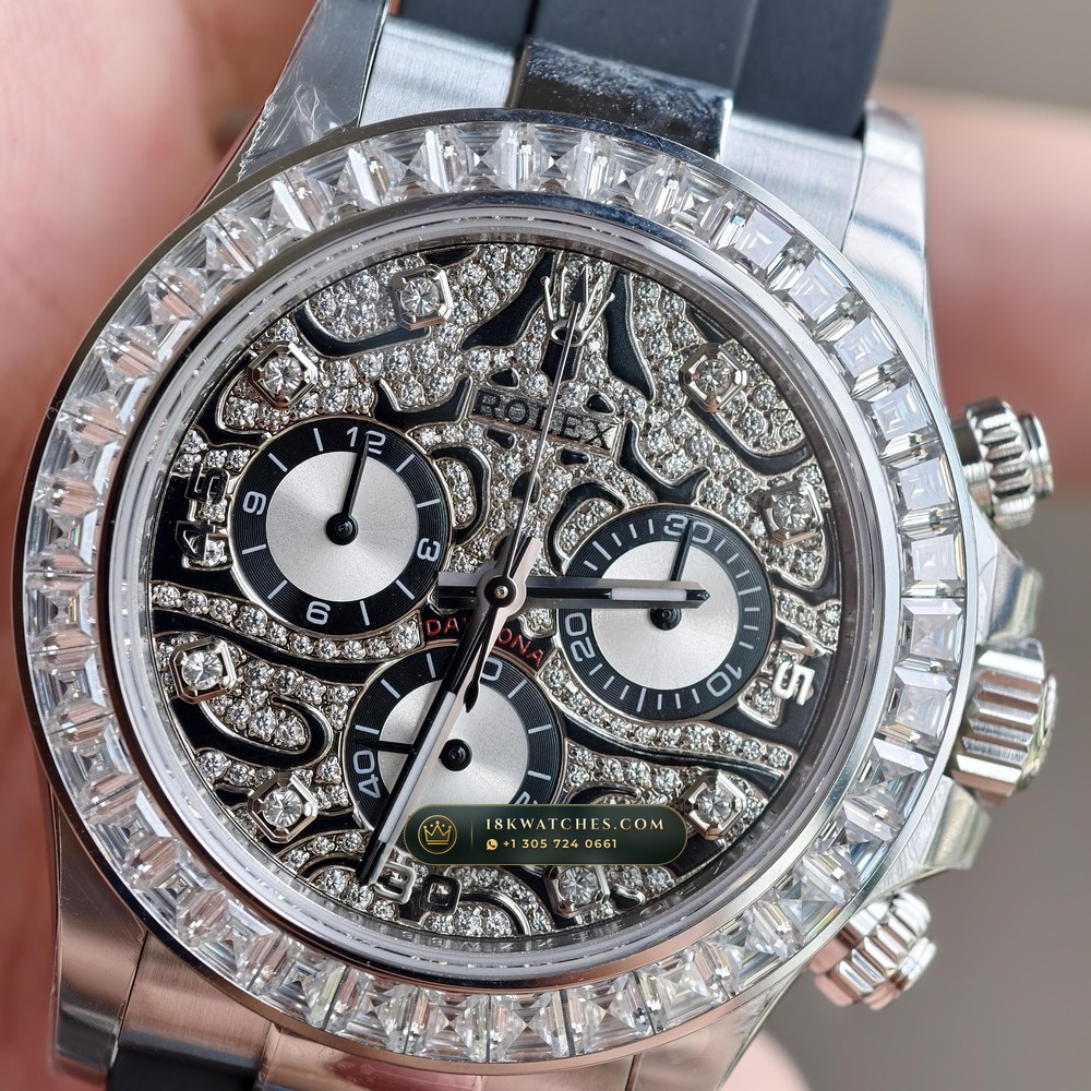 Rolex Cosmograph Daytona 18K White Gold Ref. 116589TBR — Studio Gallery Plate IV in 18K White Gold Au750 (167.0g Verified Mass, Rolex Manufacture Cal. 4130 - 72h Power Reserve)