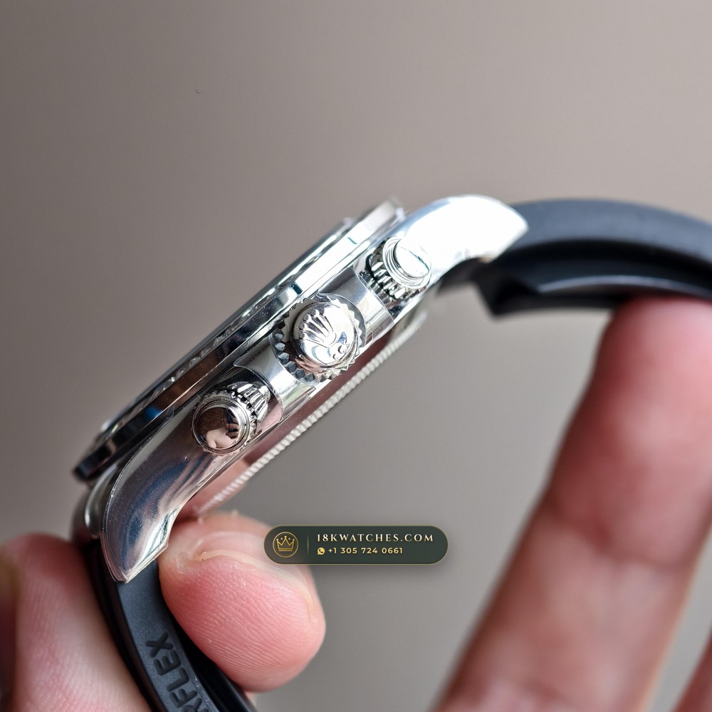 Rolex Cosmograph Daytona 18K White Gold Ref. 116589TBR — Studio Gallery Plate VI in 18K White Gold Au750 (167.0g Verified Mass, Rolex Manufacture Cal. 4130 - 72h Power Reserve)