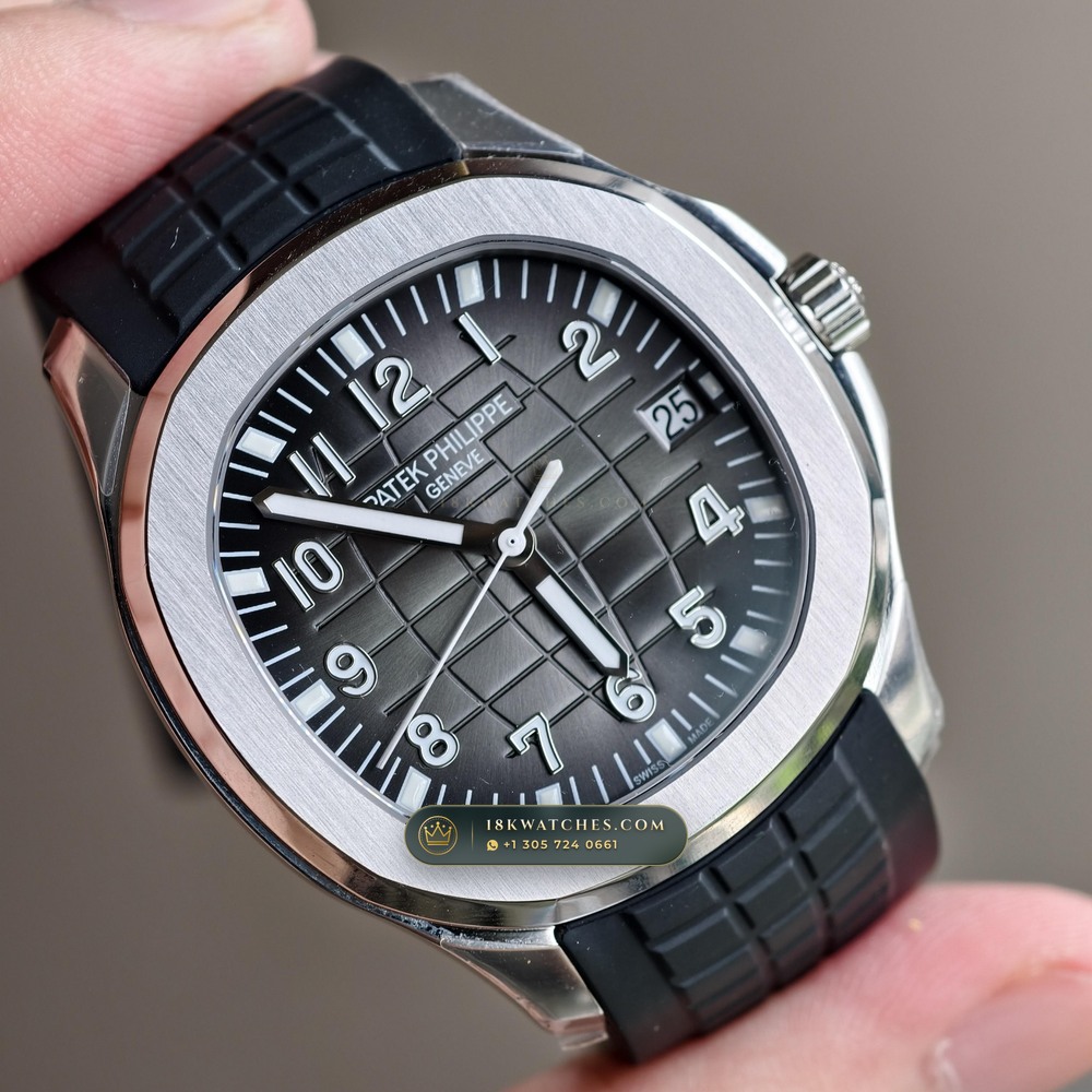 Patek Philippe Aquanaut Extra-Large Self-Winding Custom SW Dial Free-Sprung Calibre Ref. 5167A — Studio Gallery Plate II in 904L Stainless Steel Custom Architecture (79.4g Verified Mass, Patek Philippe Cal. 324 S C - 21K Gold Rotor)