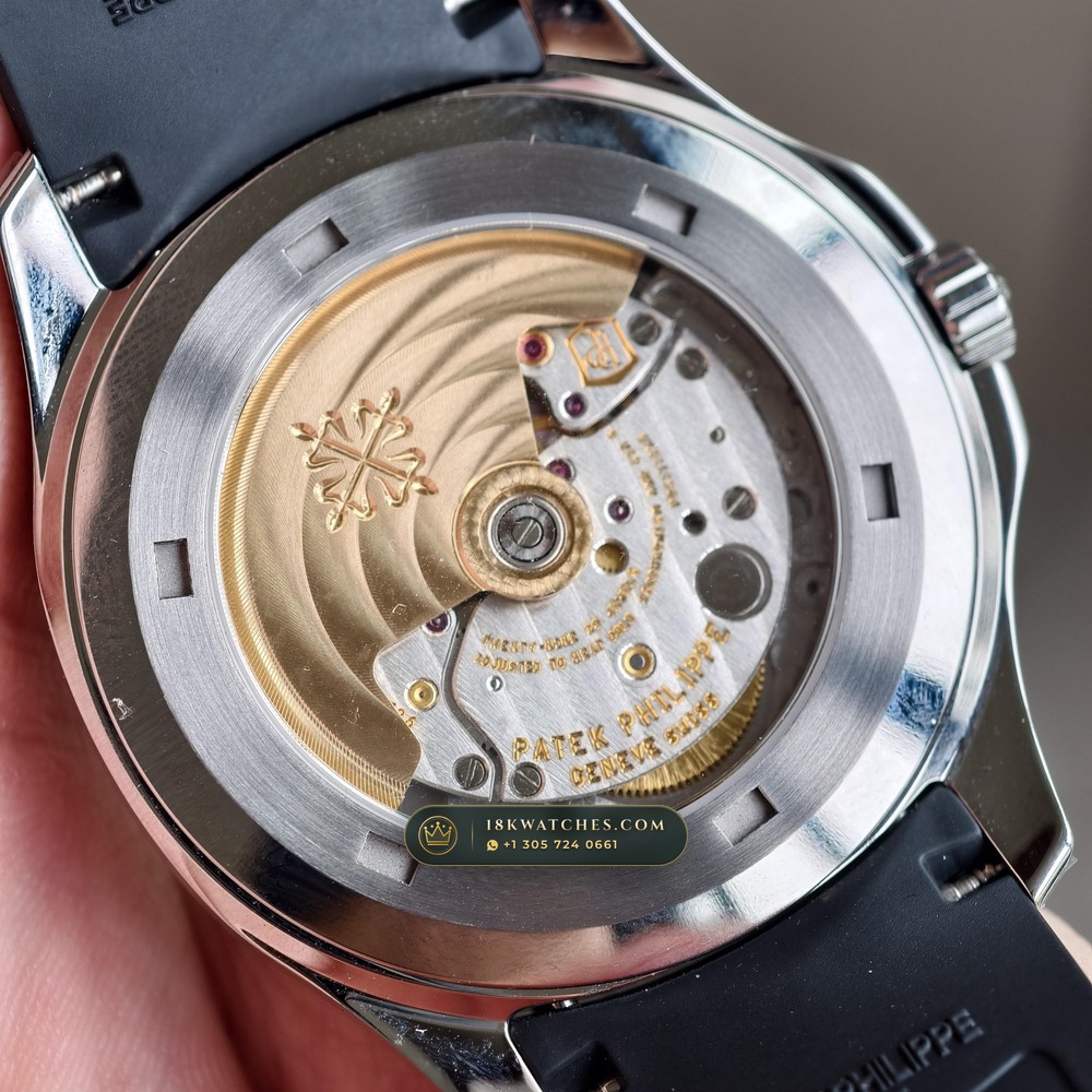 Patek Philippe Aquanaut Extra-Large Self-Winding Custom SW Dial Free-Sprung Calibre Ref. 5167A — Studio Gallery Plate VII in 904L Stainless Steel Custom Architecture (79.4g Verified Mass, Patek Philippe Cal. 324 S C - 21K Gold Rotor)