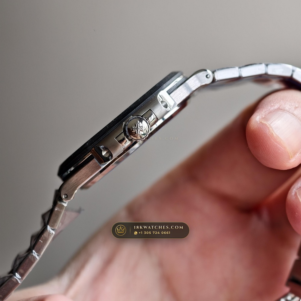 Patek Philippe Nautilus 40mm Skeleton Openworked Forged Carbon Ref. 5711/1A-010 — Studio Gallery Plate V in Forged Carbon TPT & Titanium (114.6g Verified Mass, Patek Philippe Cal. 26-330 S C / Cal. 324 S C - 21K Gold Rotor)