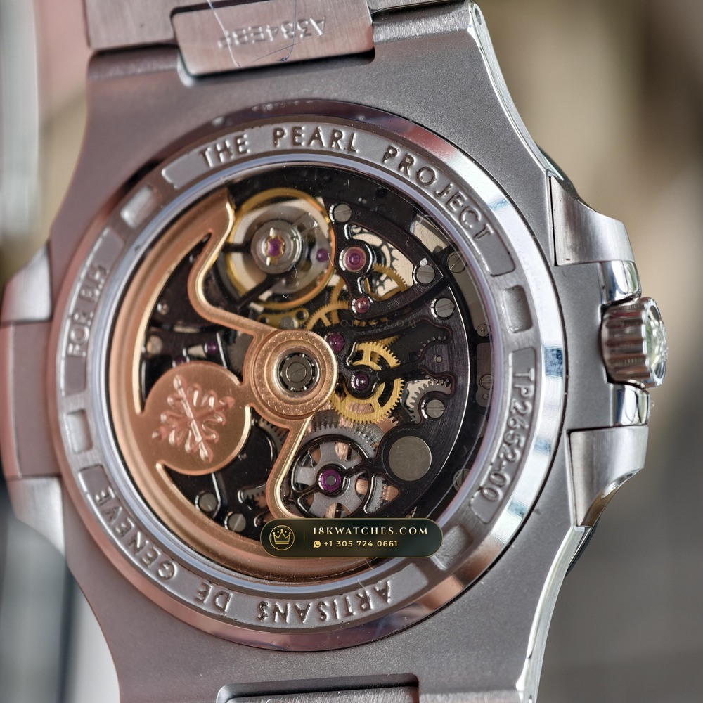 Patek Philippe Nautilus 40mm Skeleton Openworked Forged Carbon Ref. 5711/1A-010 — Studio Gallery Plate VI in Forged Carbon TPT & Titanium (114.6g Verified Mass, Patek Philippe Cal. 26-330 S C / Cal. 324 S C - 21K Gold Rotor)