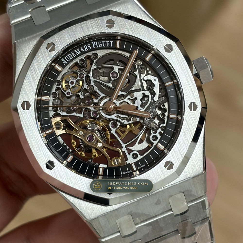 Audemars Piguet Royal Oak Double Balance Wheel Openworked 41mm Geneva Atelier Spec Ref. 15407ST.OO.1220ST.01