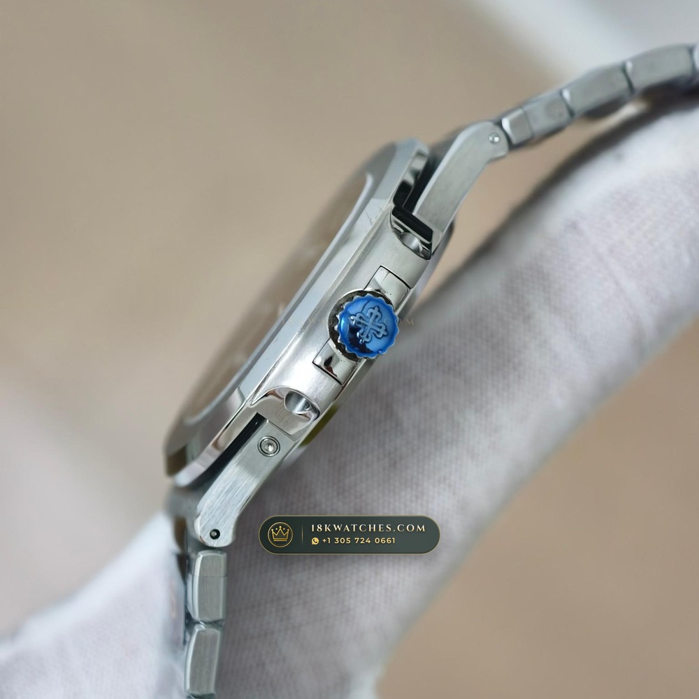 Patek Philippe Nautilus Moonphase & Power Reserve 5-Axis CNC Case Ref. 5712/1A — Studio Gallery Plate IV in 904L Stainless Steel Custom Architecture (116.3g Verified Mass, Patek Philippe Cal. 240 PS IRM C LU - 22K Gold Micro-Rotor)