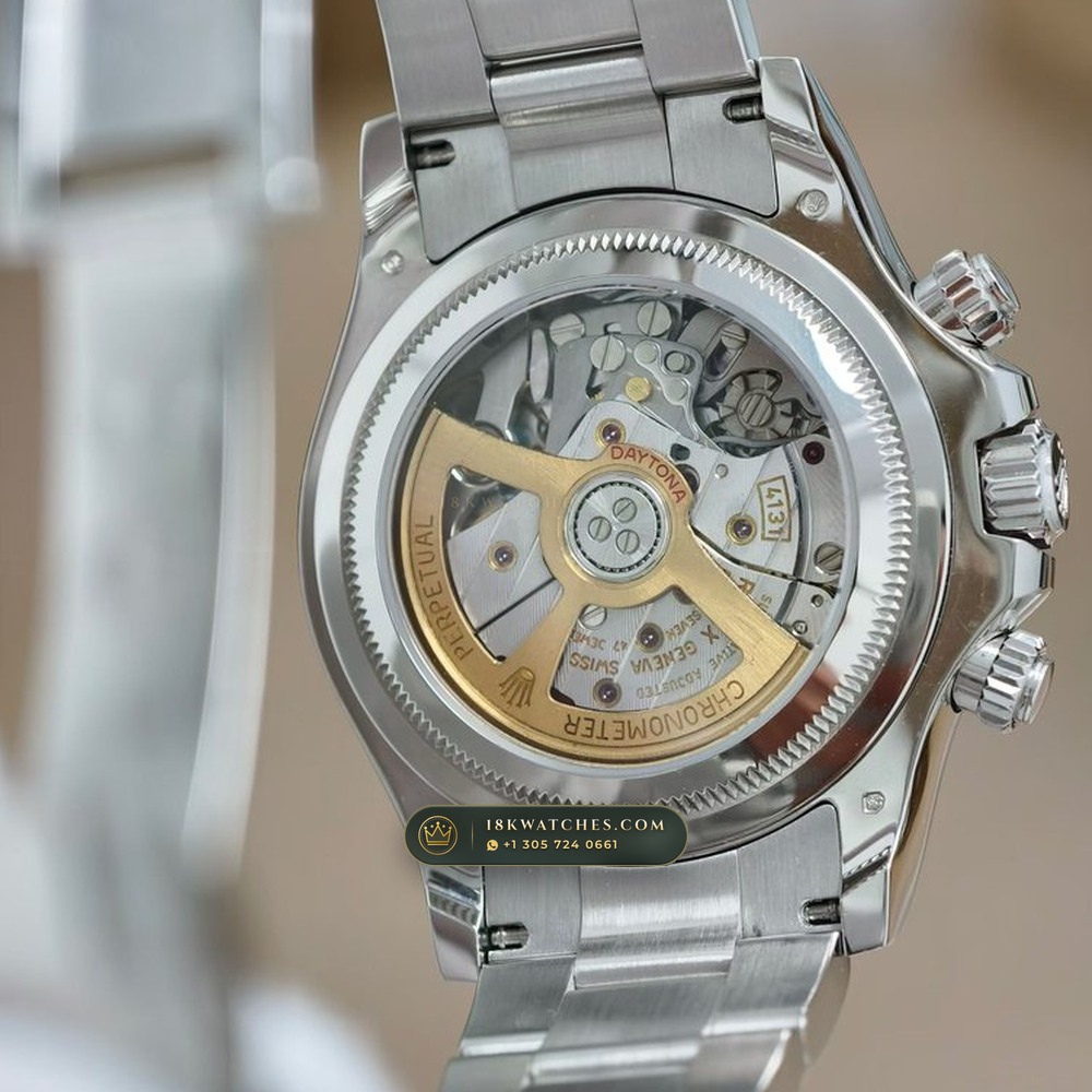 Rolex Cosmograph Daytona Platona Ice-Blue & Chestnut Cerachrom 950 Platinum Ref. 126506 — Studio Gallery Plate V in 950 Platinum Pt950 (282.0g Verified Mass, Rolex Manufacture Cal. 4131 - 72h Power Reserve)