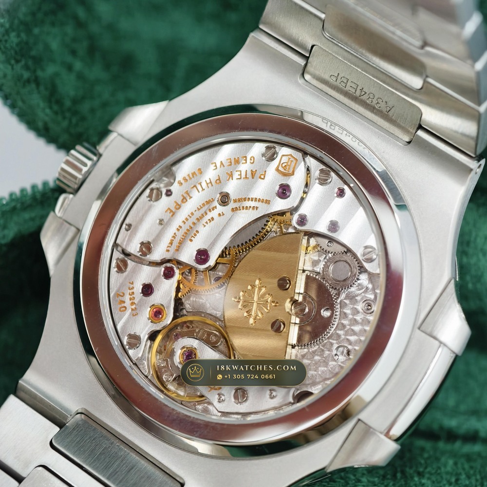 Patek Philippe Nautilus Moonphase & Power Reserve Geneva Atelier Spec Ref. 5712/1A — Studio Gallery Plate VI in 904L Stainless Steel Custom Architecture (116.8g Verified Mass, Patek Philippe Cal. 240 PS IRM C LU - 22K Gold Micro-Rotor)