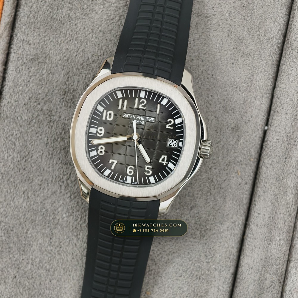 Patek Philippe Aquanaut Extra-Large Self-Winding Geneva Atelier Spec Ref. 5167A — Studio Gallery Plate III in 904L Stainless Steel Custom Architecture (79.6g Verified Mass, Patek Philippe Cal. 324 S C - 21K Gold Rotor)