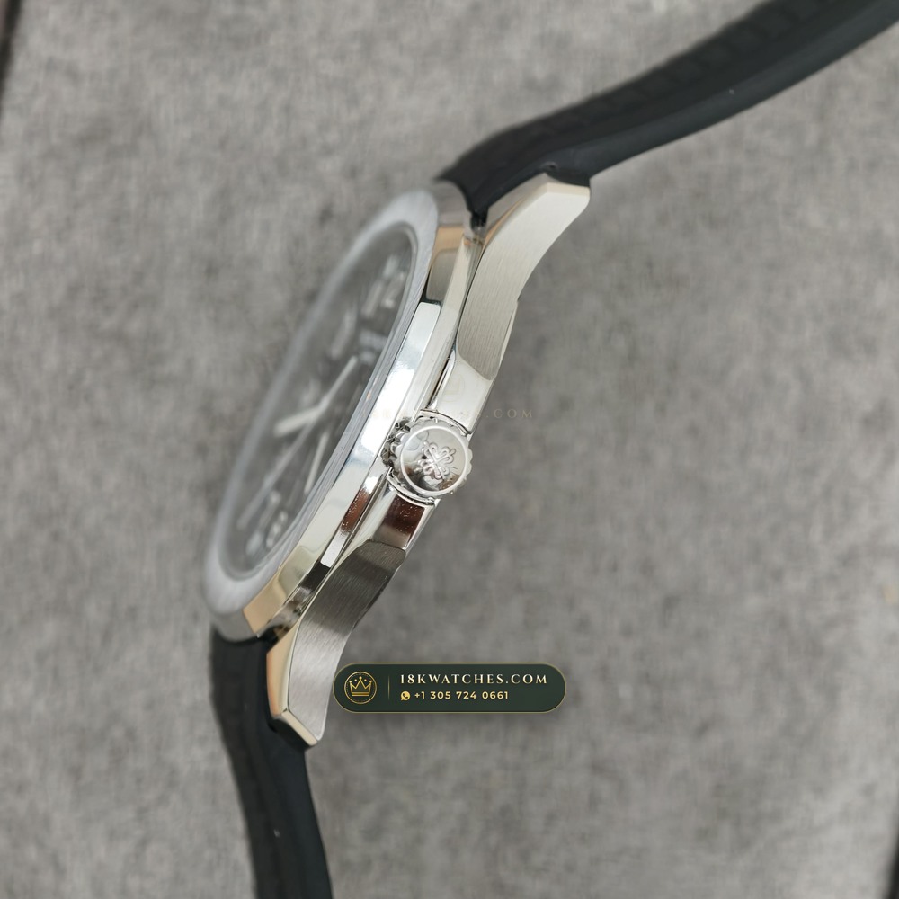 Patek Philippe Aquanaut Extra-Large Self-Winding Geneva Atelier Spec Ref. 5167A — Studio Gallery Plate V in 904L Stainless Steel Custom Architecture (79.6g Verified Mass, Patek Philippe Cal. 324 S C - 21K Gold Rotor)