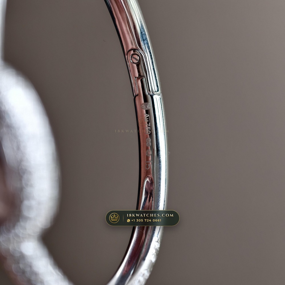Cartier Baignoire Allongee High Jewelry Diamond Pave 18K White Gold Ref. HPI01773 — Studio Gallery Plate VII in 18K White Gold Au750 (62.7g Verified Mass, Cartier Precision Horological Movement)