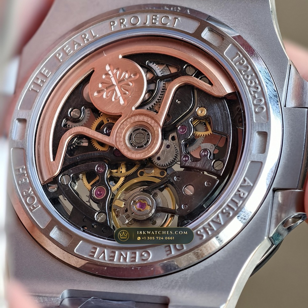 Patek Philippe Nautilus 40mm Openworked Carbon Edition Openworked Skeleton Dial Ref. 5711/1A-010 — Studio Gallery Plate VIII in Forged Carbon TPT & Titanium (115.2g Verified Mass, Patek Philippe Cal. 26-330 S C / Cal. 324 S C - 21K Gold Rotor)